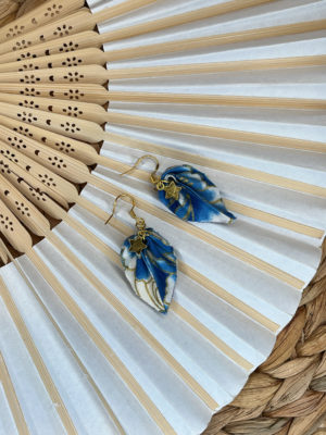 boucle d'oreille tissu