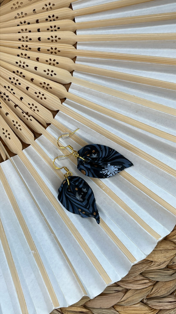 boucle d'oreille tissu