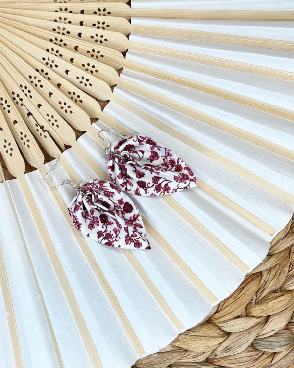 boucle d'oreille tissu