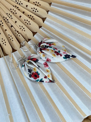 boucle d'oreille tissu
