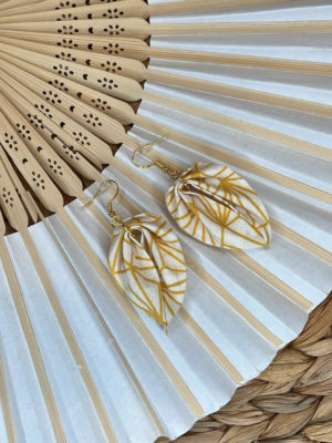 boucle d'oreille tissu