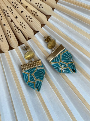 boucle d'oreille tissu