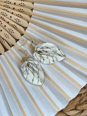 boucle d'oreille tissu