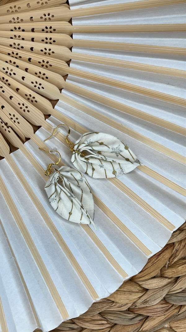 boucle d'oreille tissu