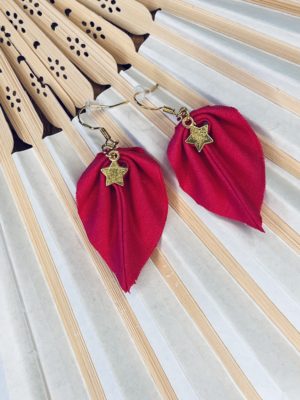 boucle d'oreille tissu