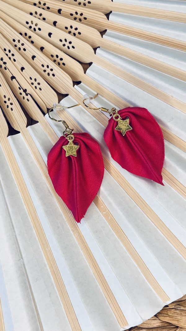 boucle d'oreille tissu