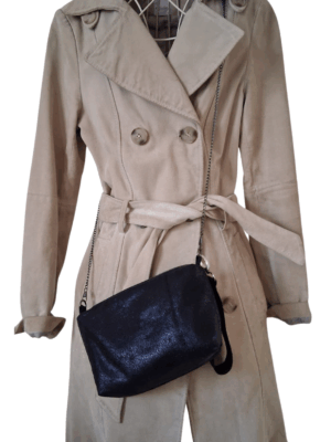 Sac bandoulière simili cuir brossé