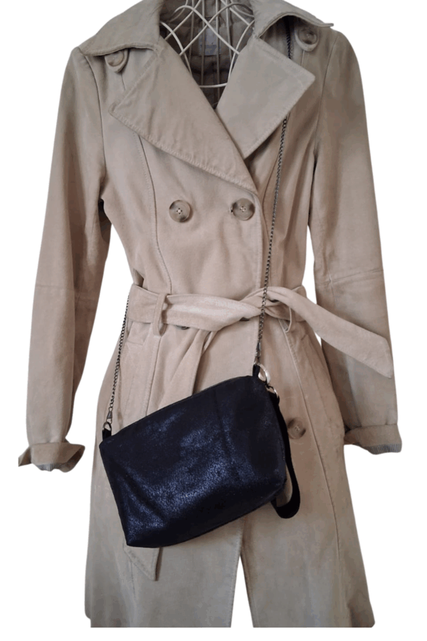 Sac bandoulière simili cuir brossé