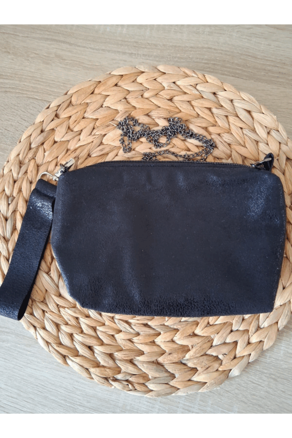 Sac bandoulière simili cuir brossé
